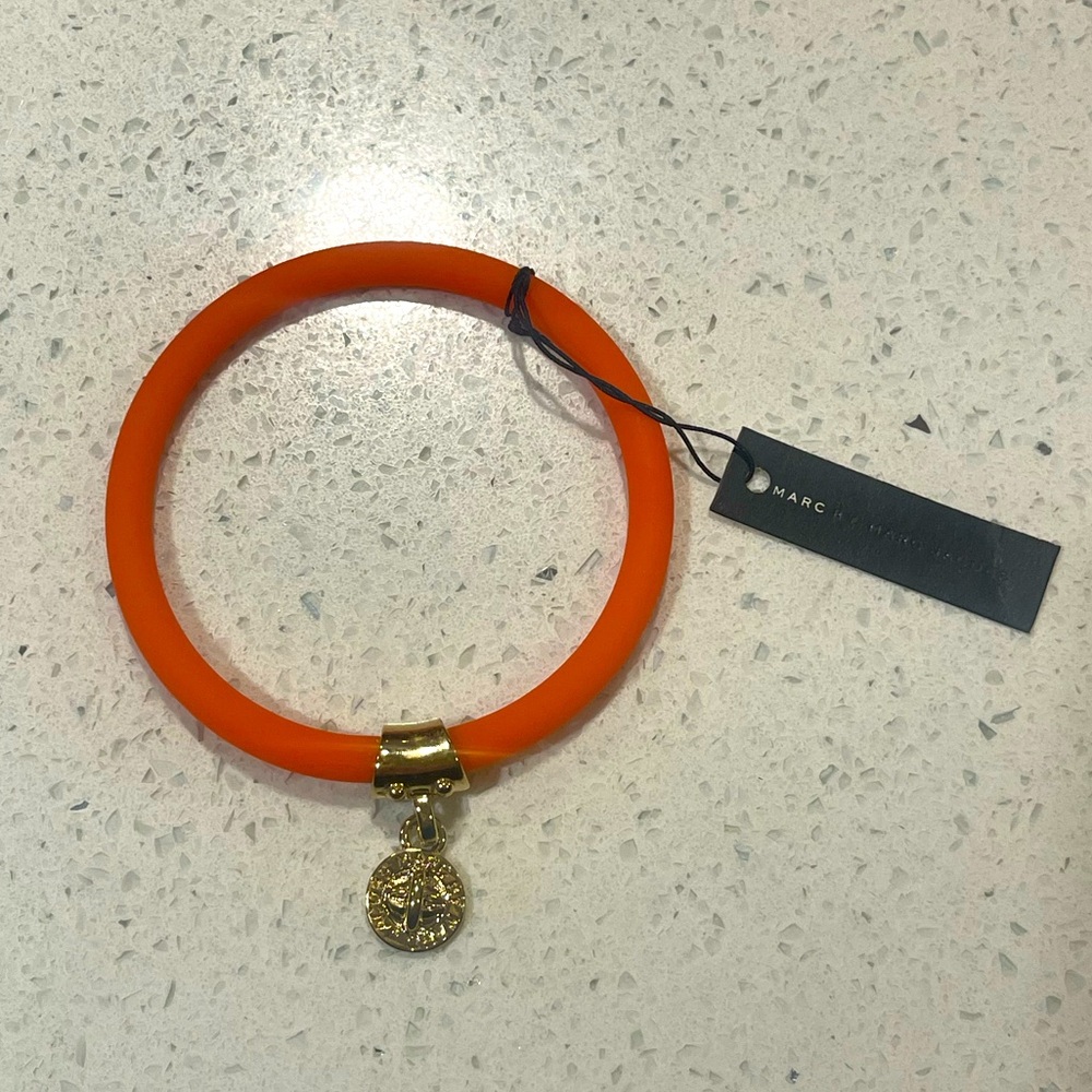 Marc by Marc Jacob’s Fluoro Orange Silicone Bracelet